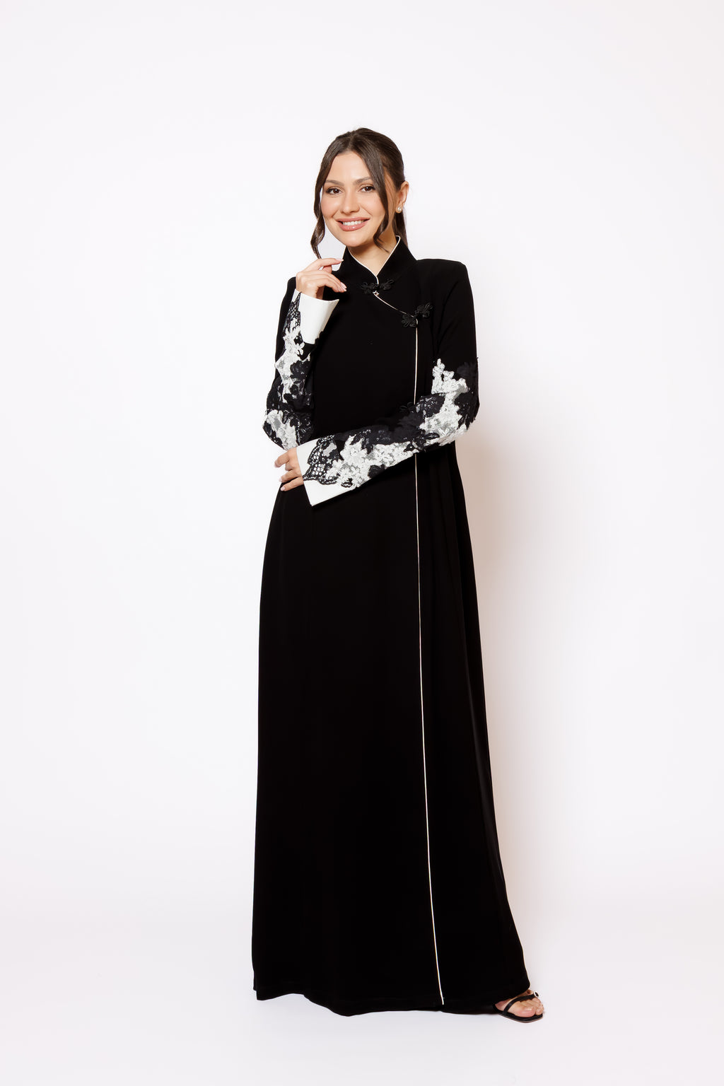 Contrast Lace Silhouette