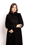 Black Embroidery Abaya