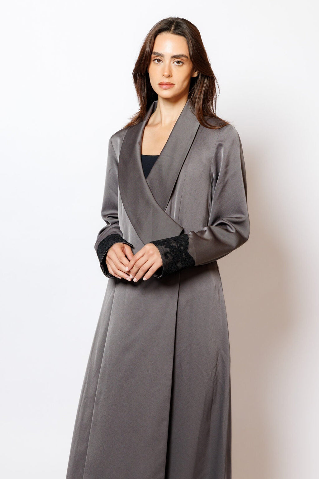 79 Dark green silk