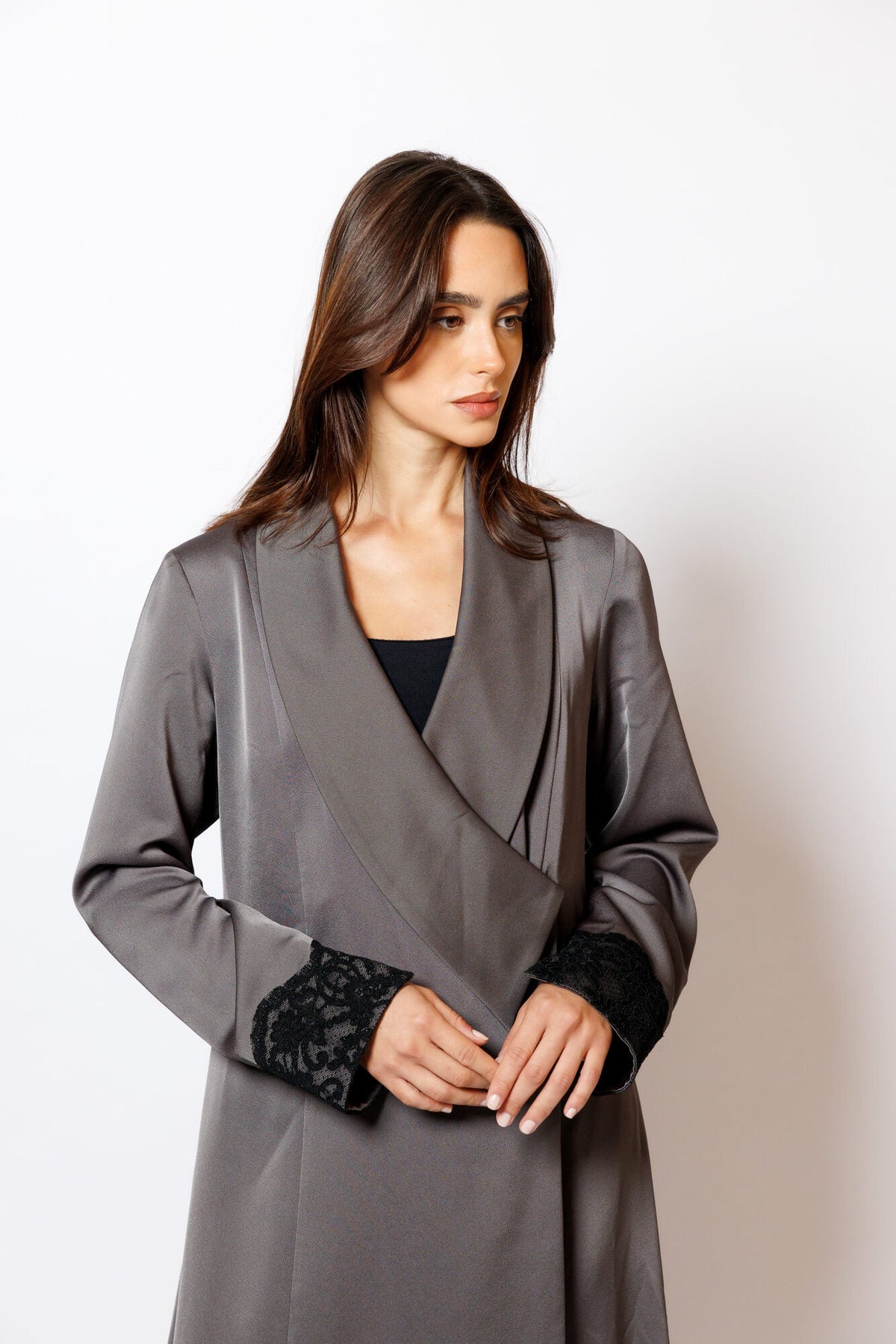 79 Dark green silk