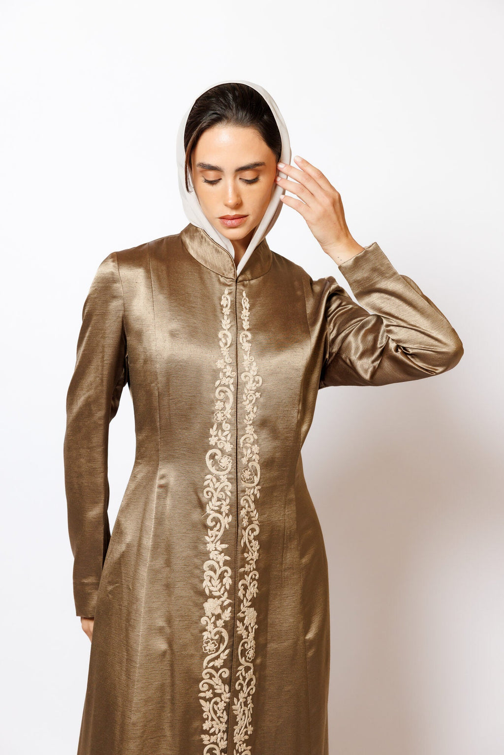 PN-12 Gold Brown embroidery