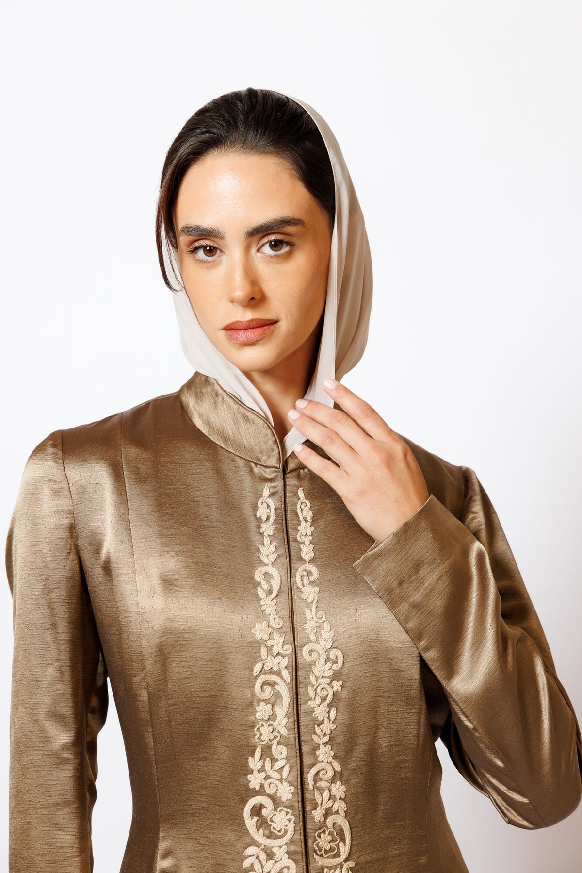 PN-12 Gold Brown embroidery